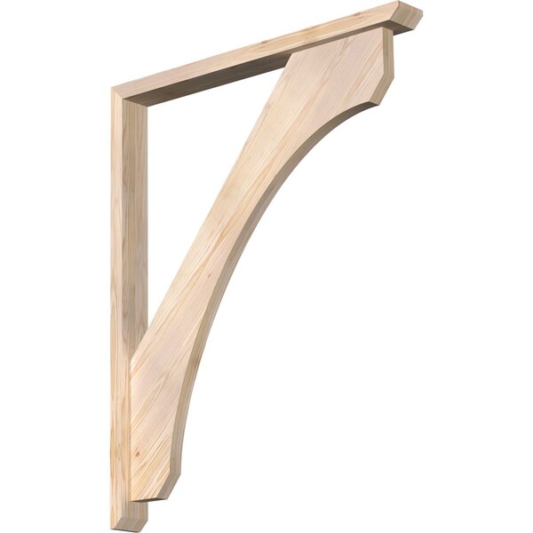 Ekena Millwork Legacy Slat Smooth Bracket w/ Offset Brace, Douglas Fir, 3 1/2"W x 34"D x 42"H BKT0402X34X42LEC06SDF - main